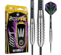 WINMAU Foxfire Set de Dardos de Punta de Acero de Tungsteno 24 Gramos con Prism Alpha Vuelos and Prism Force Ejes (Tallos)