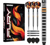 WINMAU Fury 18-20 gram Tungsten Softip Darts Set with Prism Flights and Vecta Shafts (Stems)