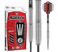 WINMAU Maverick 23 Gramo Profesional Acero propina Tungsteno Dardos con Vuelos y Tallos (Ejes)