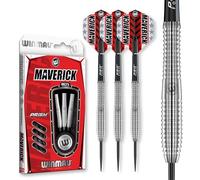 WINMAU Maverick 25 Gramo Profesional Acero propina Tungsteno Dardos con Vuelos y Tallos (Ejes)