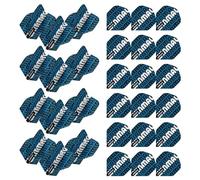 Winmau Mega Standard Logo Black & Blue Dart Flights - 10 juegos por paquete (30 plumas de dardos en total)