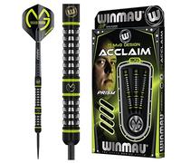 Winmau Juego de dardos Michael van Gerwen MvG Acclaim, tungsteno 22 g, punta acero, vuelos y cañas