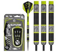 WINMAU Michael Van Gerwen MvG Aspire Set de Dardos de Punta de Acero de Tungsteno 21g con Prism Vuelos and Nylon Ejes (Tallos)
