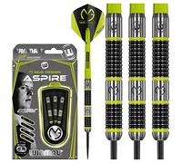 WINMAU Michael Van Gerwen MvG Aspire Set de Dardos de Punta de Acero de Tungsteno 22g con Prism Vuelos and Nylon Ejes (Tallos)
