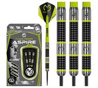 WINMAU Michael Van Gerwen MvG Aspire Set de Dardos de Punta de Acero de Tungsteno 26g con Prism Vuelos and Nylon Ejes (Tallos)
