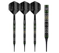 WINMAU Michael Van Gerwen MvG Vantage 18 Gramo Dardos de tungsteno Softip con Prism vuelos y Vecta Ejes (Tallos de dardo)