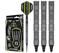 WINMAU Michael Van Gerwn MvG Exact 18 Gramos Softip Dardos de tungsteno con vuelos y Ejes