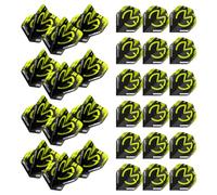 WINMAU MvG Michael Van Gerwen Mega Standard Green and Black Dart Flights - 10 juegos por paquete (30 plumas de dardos en total)