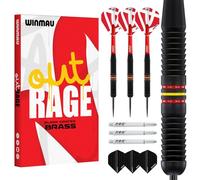 WINMAU Outrage Set de Dardos de Punta de Acero de Latón 20 Gramos con Prism Alpha Vuelos and Prism Force Ejes (Tallos)