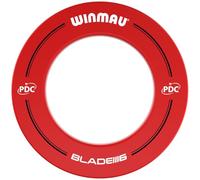 WINMAU PDC - Anillo envolvente para tablero de dardos impreso, color rojo, protector de pared duradero para dianas, accesorios profesionales para dardos