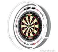 WINMAU Plasma Ice - Juego de luces para diana (luz blanca de 360 grados, con borde blanco y gris)