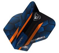 WINMAU Prism Alpha Azul & Naranja Hexágono Plumas de Dardos Extra Gruesas - 1 Juego por Paquete (3 vuelos en Total)