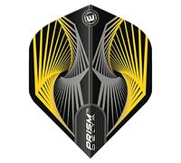 WINMAU Prism Delta Spiral Amarilla y Gris Vuelos de Dardos - 1 Juego por Paquete (3 vuelos en Total)