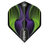 WINMAU Prism Delta Spiral Verde y Azul Vuelos de Dardos - 1 Juego por Paquete (3 vuelos en Total)