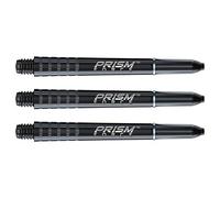 WINMAU Prism Force Negro Sólido Medium Polycarbonate Tallos de Dardos - 1 Juego por Paquete (3 Ejes en Total)