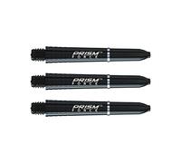 WINMAU Prism Force Negro Sólido Short Polycarbonate Tallos de Dardos - 1 Juego por Paquete (3 Ejes en Total)