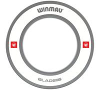 WINMAU Pro Line 1.0 - Anillo envolvente para tablero de dardos, color gris y blanco, protector de pared duradero para dianas, accesorios profesionales para dardos
