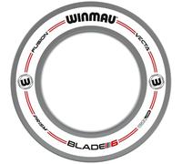 WINMAU Pro Line - Anillo envolvente original para tablero de dardos, gris y blanco, protector de pared duradero para dianas, accesorios profesionales para dardos