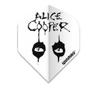 WINMAU Rock Legends Alice Cooper White Rhino Extra Gruesa Vuelos de Dardos - 1 Juego por Paquete (3 vuelos en Total)