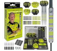 Set Regalo WINMAU Michael Van Gerwen MvG - Set di freccette da 50 pezzi con 4 Set di voli per freccette, 4 Set di aste per freccette e accessori