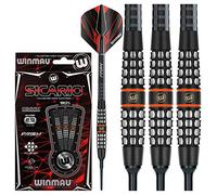 WINMAU Sicario Softip 20g Dardos, Unisex, Rojo y Negro, 20 g