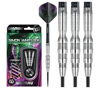 WINMAU Simon Whitlock 2: 24g Set de Dardos de Punta de Acero de Tungsteno con Vuelos and Ejes (Tallos)