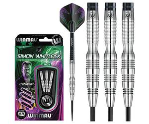 WINMAU Simon Whitlock 2: 24g Set de Dardos de Punta de Acero de Tungsteno con Vuelos and Ejes (Tallos)