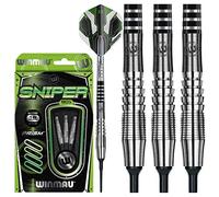 WINMAU Sniper Set de Dardos de tungsteno Softip 18 Gramos con con Vuelos and Ejes (Tallos)