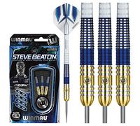 WINMAU Steve Beaton : 22g Set de Dardos de Punta de Acero de Tungsteno con Vuelos and Ejes (Tallos)