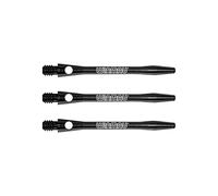 WINMAU Tallos de dardo Negros de Aluminio con Grabado láser 1 Juego por Paquete (3 Ejes en Total)