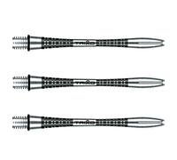 WINMAU Triad Aluminio Negro Medio Tallos de dardo (Shafts) - 1 Juego por Paquete (3 Ejes en Total)
