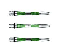 WINMAU Triad Aluminio Verde Corto Tallos de dardo (Shafts) - 1 Juego por Paquete (3 Ejes en Total)