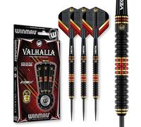 WINMAU Valhalla 22 Gramo Profesional Acero propina Tungsteno Dardos con Vuelos y Tallos (Ejes)