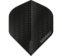 WINMAU Vuelos Prism Delta Black Extra Thick Dart - 1 Juego por Paquete (3 vuelos en Total)