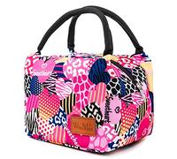 Winmax Bolsa térmica para el almuerzo, bolsa de almuerzo aislada, bolsa de almuerzo portátil y reutilizable para mujeres (corazón rosa)