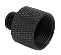 WinmetEuro Adaptador roscado para soporte de micrófono, adaptador de tornillo de 5/8 hembra a 3/8 macho duradero para montaje en soporte micro fono(negro (F3A))
