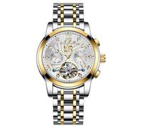 Winner - Relojes mecánicos automáticos para mujer, reloj de pulsera impermeable Senhoras Assistir Phoenix, reloj dorado, Oro, Lujoso