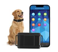 Winnes 4G GPS Tracker Collar para Perro 3000mAh GPS Tracker para Perros Seguimiento en Tiempo Real Aplicación Gratis Plataforma Sin ABO IP67 Rastreador Impermeable Perro con Estadísticas de Datos
