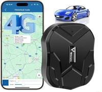 Winnes 4G Localizador GPS para Coche con Imán, Rastreador GPS Antirrobo en Tiempo Real, Alarma Geo-Fence, Historial de Rutas 6 Meses, para Auto Moto Camper Barco TK905