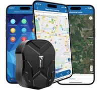 Winnes Localizador GPS para Coche 4G 10000mAh para Coches Motos Camiones TK905B Rastreador GPS Suscripción Magnética Aplicación Gratuita Impermeable y Antirrobo, 150 Días en Espera