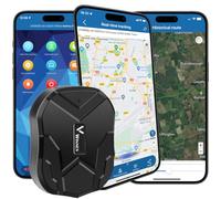 Winnes Localizador GPS para Coche, Seguimiento en Tiempo Real, Aplicación Gratuita antirrobo a Prueba de Agua, 5000 mAh, Adecuado para Coches, Furgonetas, Camiones, rastreador GPS magnético