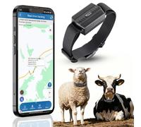 Winnes Localizador GPS Perros 4G, rastreo en Tiempo Real, batería de 3000 mAh, Collar GPS antipérdida, función de Cerca electrónica, Apto para Ganado Vacuno, ovino, equino y Camello (TK935)