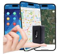 Winnes Mini GPS Tracker GPS/AGPS/LBS, localizador magnético Fuerte para niños, Maleta, Bicicleta, Coche, Impermeable, antipérdida, localización en Tiempo Real con aplicación Gratuita