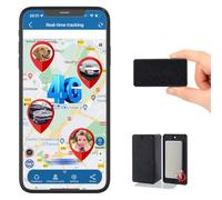 Winnes Mini Rastreador GPS 4G, Sin Suscripción, Magnético Fuerte, Seguimiento Global en Tiempo Real y Protección Antirrobo para Autos, Bicicletas, Ancianos