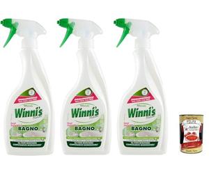 winni' S - Naturel Limpiador Baño, Sin Enjuague, hipoalergénica - 500 ml - [Pack de 3]