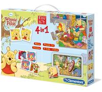 Winnie Pooh Set de Juego 4in1 Memo Dominó Puzzle Cubes para Niños, Set De Juego