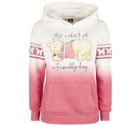 Winnie The Pooh A Friendly Day Mujer Sudadera con Capucha Blanco-Rosa M