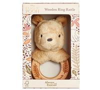 Winnie The Pooh Always and Forever Baby Rattle - Sonajero de juguete suave para dentición de Rainbow Designs