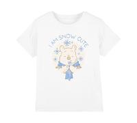Winnie The Pooh I Am Snow Cute Unisex Kids T Shirt Camiseta, Blanco, 5-6 años para Niños