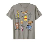 Winnie The Pooh Doodle Sketch Characters Camiseta